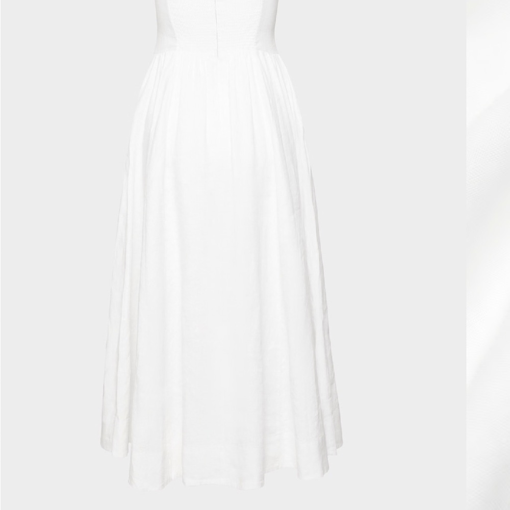 Babaton from Aritzia white Technique Dress in 100% linen brand new with tags